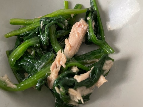 ほうれん草とツナ